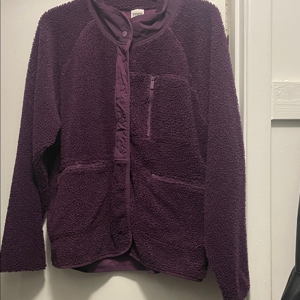 Victoria Secret PINK Teddy Full Snap Jacket